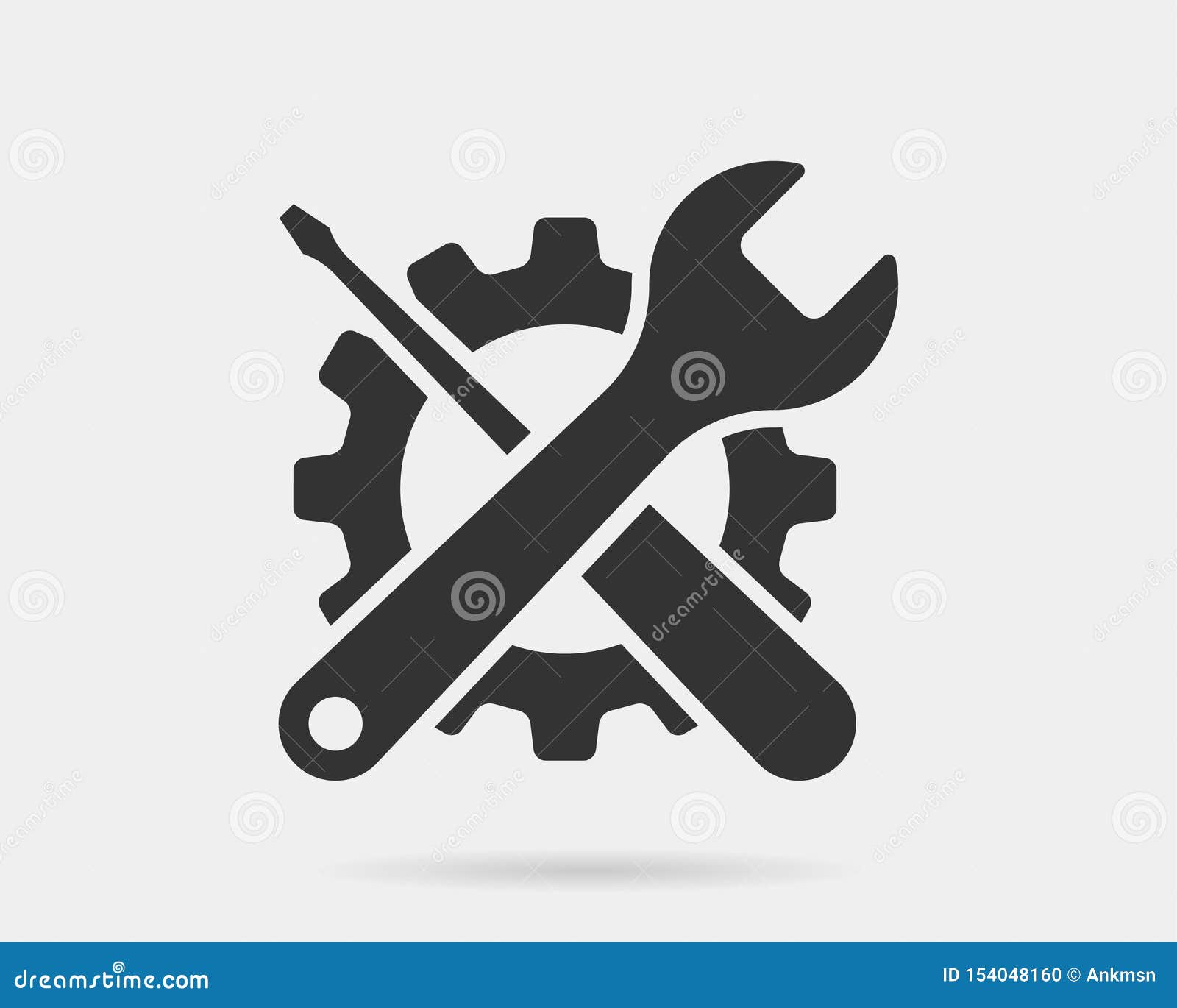 Tools Vector Wrench Icon. Spanner Logo Design Element. Key Tool Isolated on  White Background. Stock Vector - Illustration of element, construction:  154048160