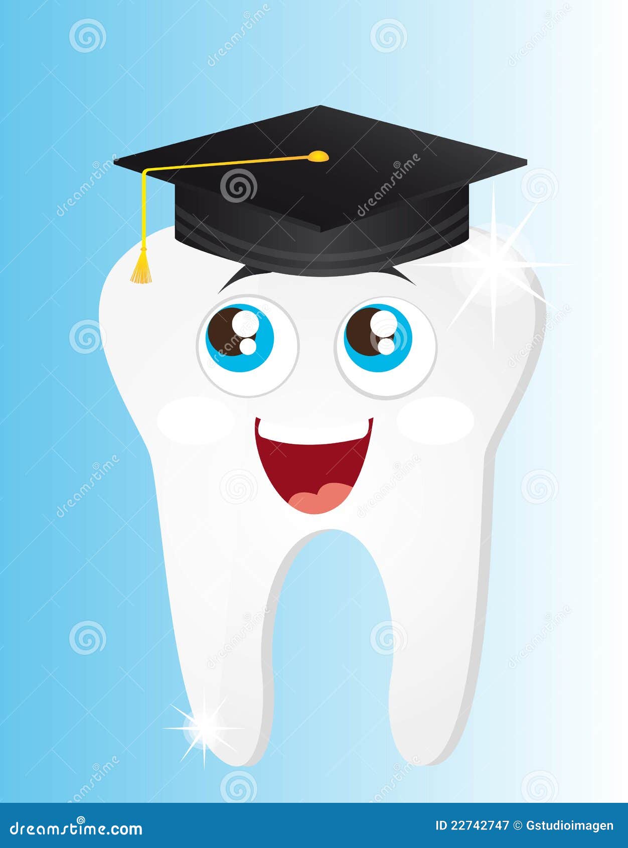 Tooth graduate stock vector. Illustration of dental, enamel 22742747