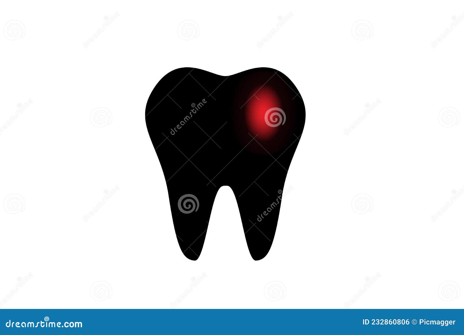 tooth icon with sleepiness.