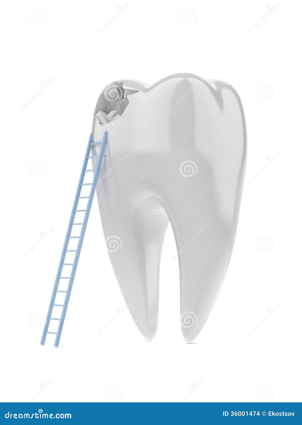 Tooth and ladder stock photo. Image of front, check, exam 36001474