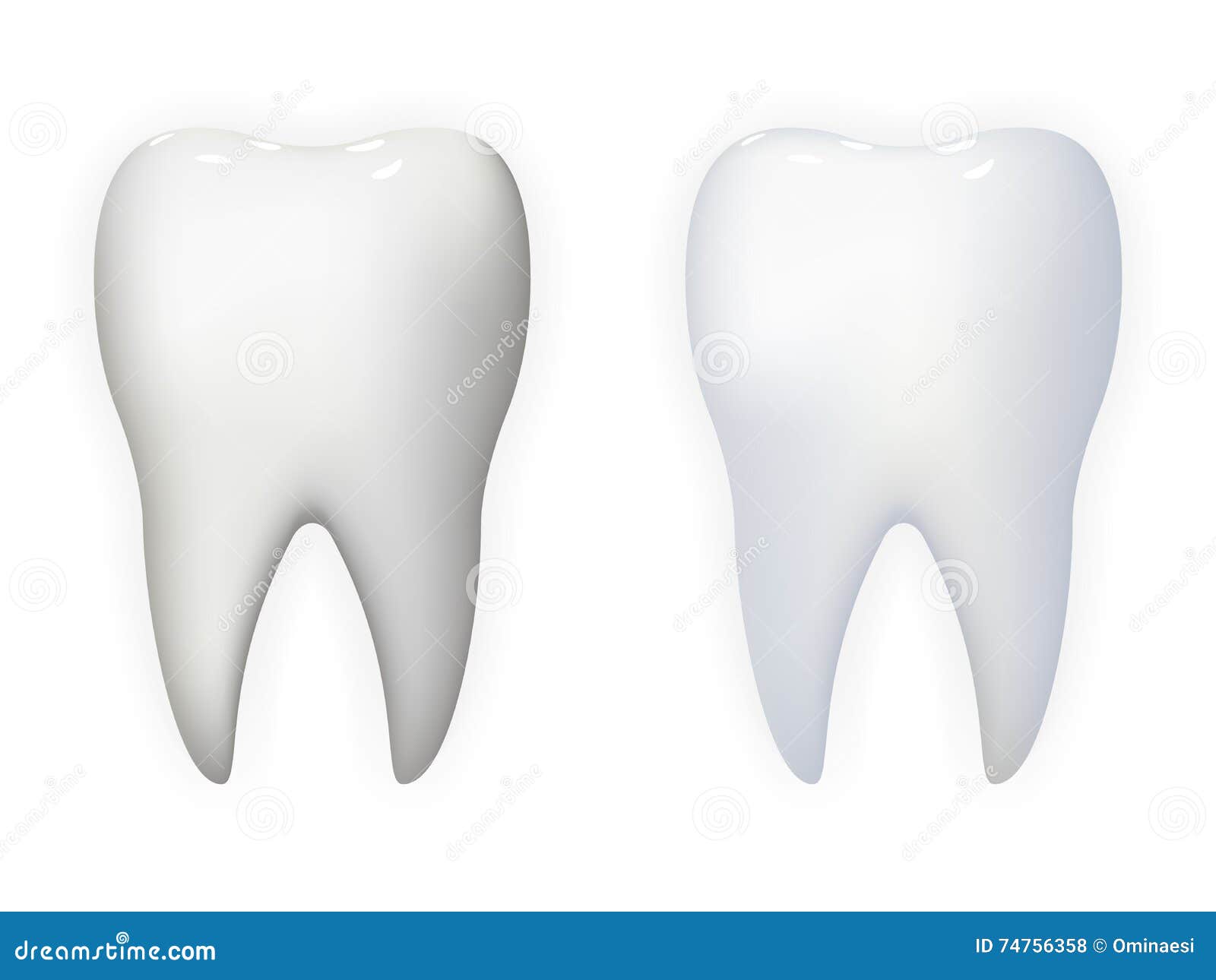 tooth poster stomatology realistic 3d icon template background mock tooth template