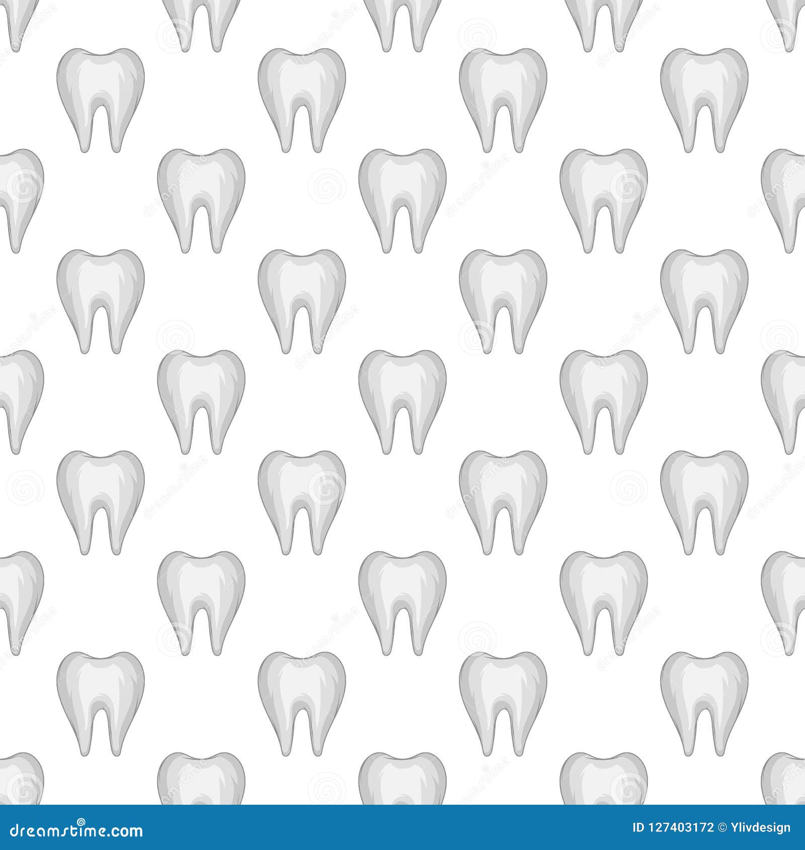 Tooth seamless pattern stock illustration. Illustration of element