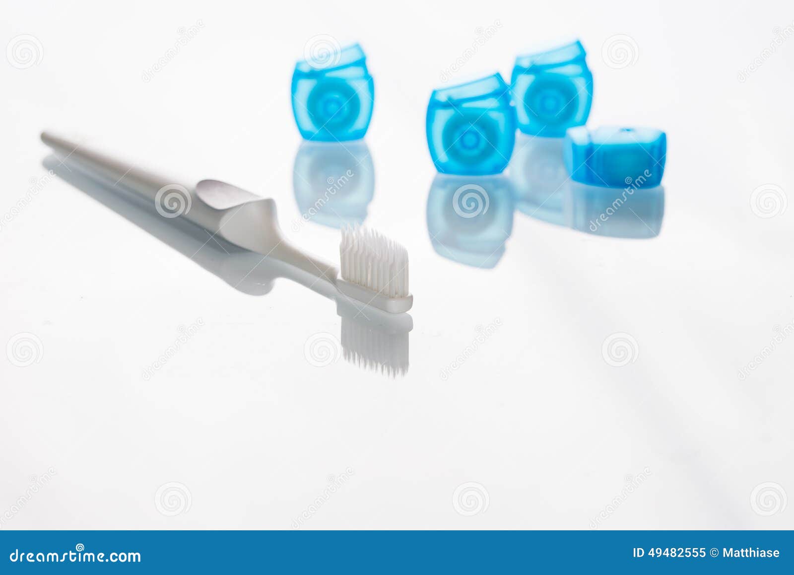 Toothbrush and Dental Floss Stock Image Image of help, floss 49482555