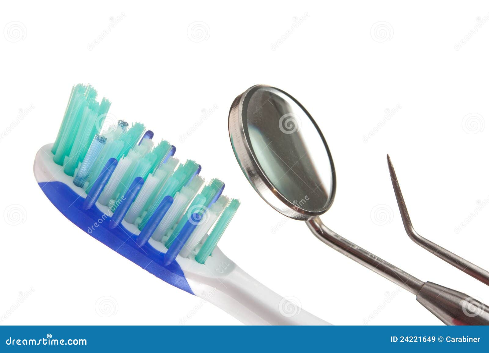 Toothbrush and Dental Instruments Stock Image Image of medical, metal