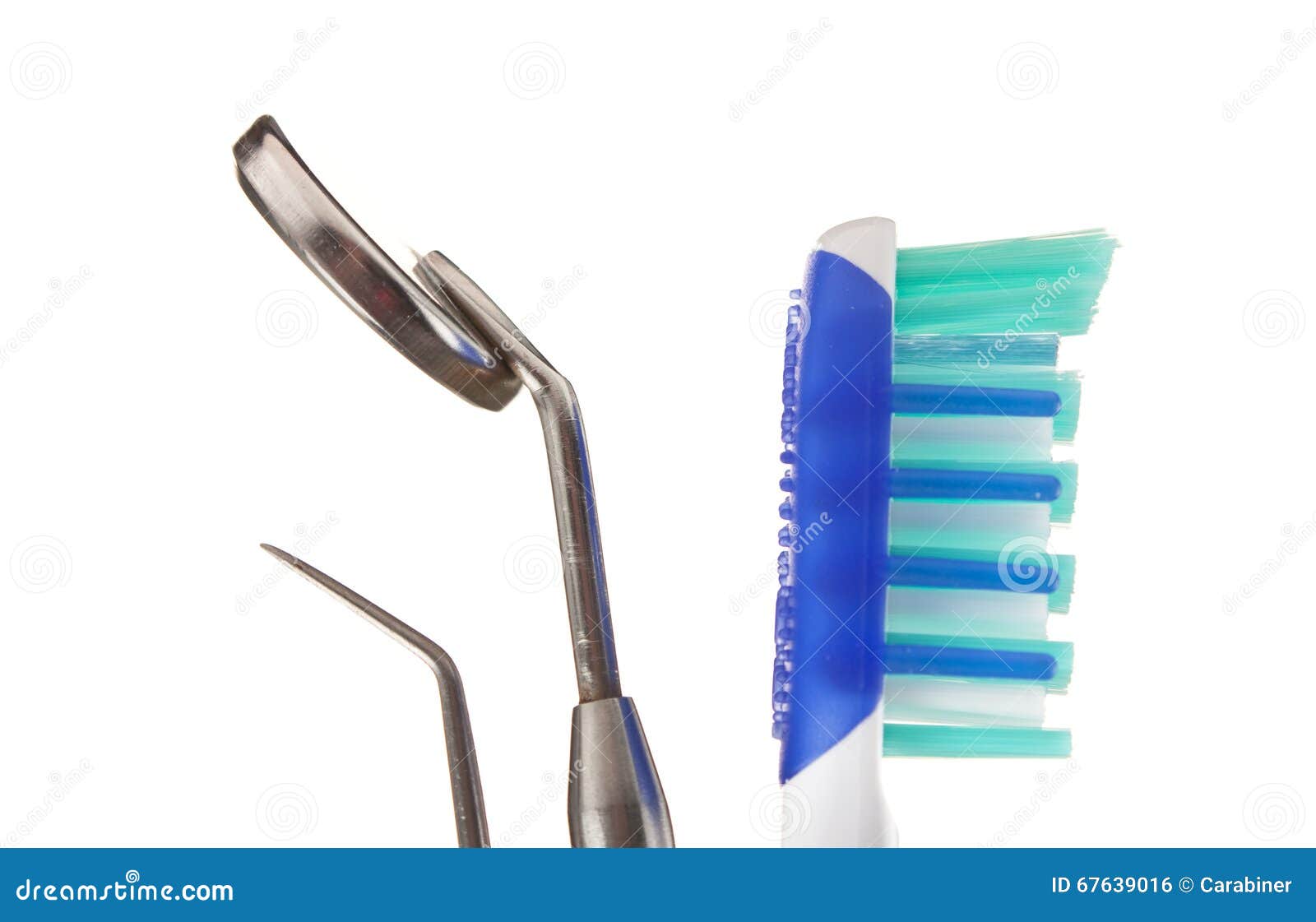 Toothbrush and Dental Instruments Stock Photo Image of pencers