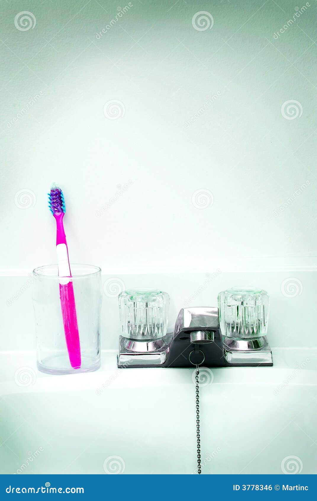 Toothbrush in a glass cup stock photo. Image of public 3778346