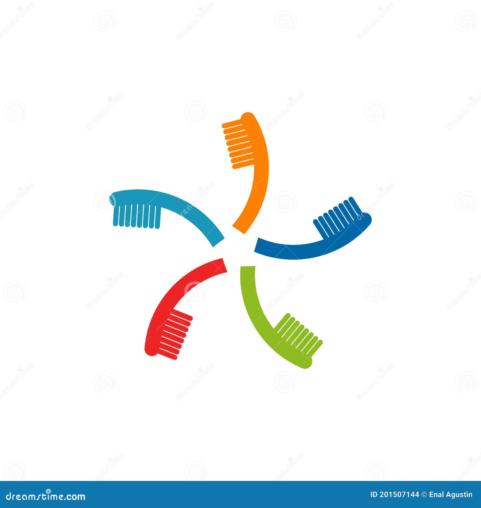 Toothbrush Logo Design Template Stock Vector Illustration of icon
