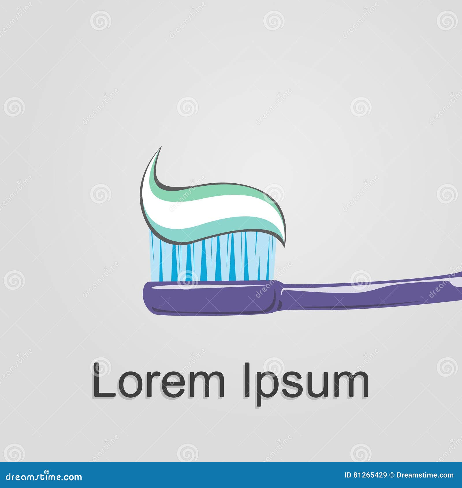 Toothbrush Logo stock illustration. Illustration of bathroom 81265429