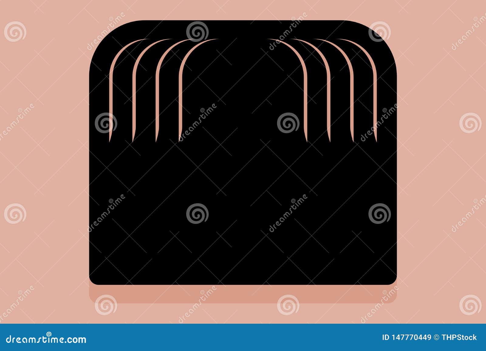 Toothbrush Moustache Icon Vector Stock Vector Illustration of design