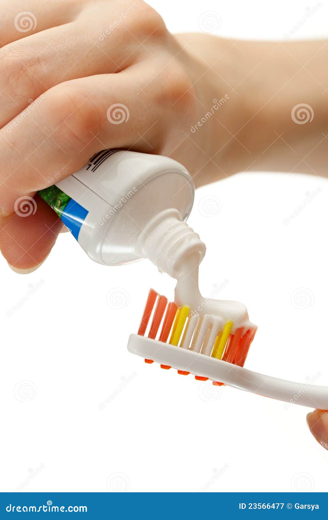 Toothbrush and toothpaste stock image. Image of female 23566477