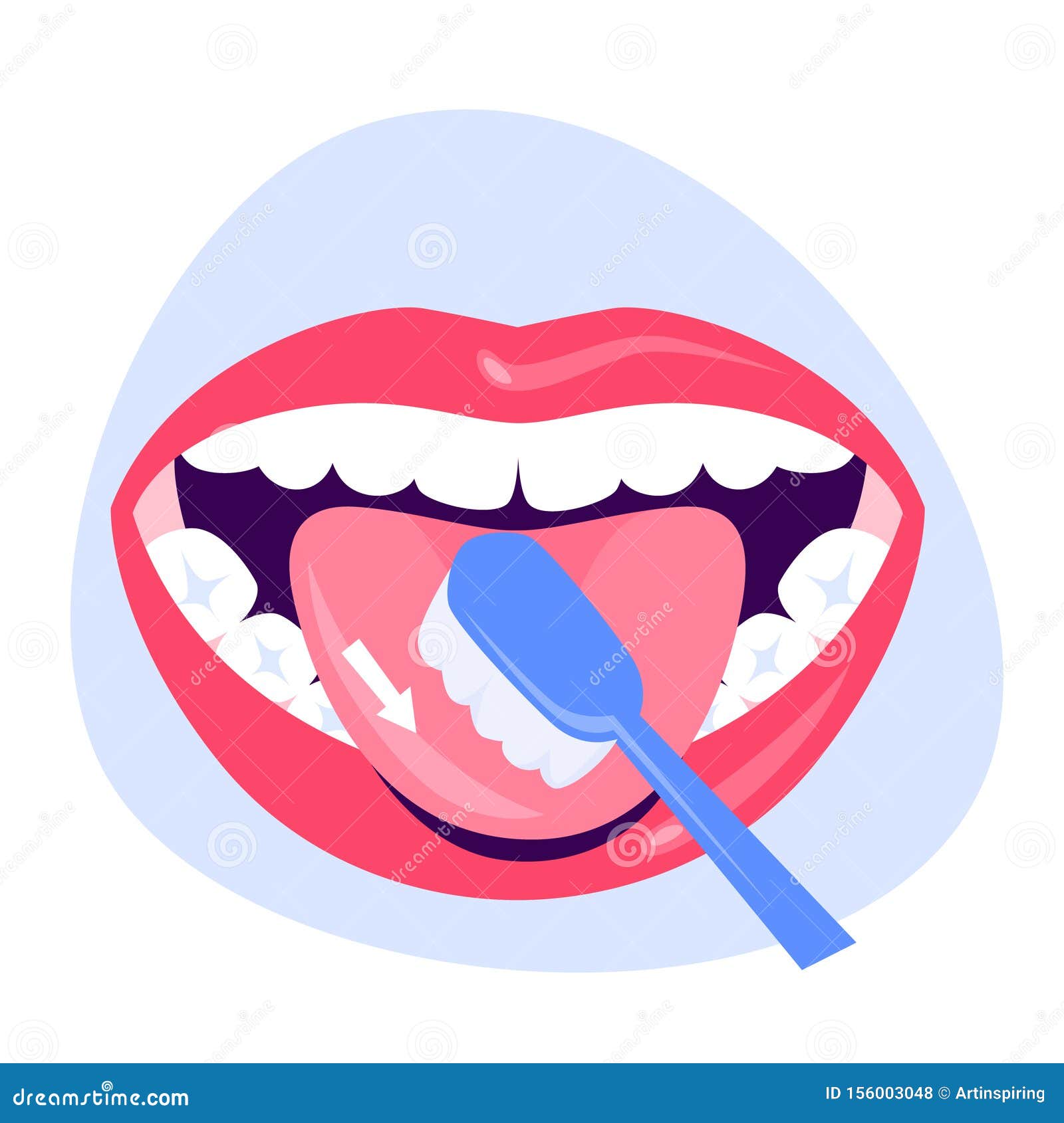 Toothbrush and Toothpaste for Oral Hygiene. Clean White Tooth Stock Vector  - Illustration of drawing, cartoon: 156003048
