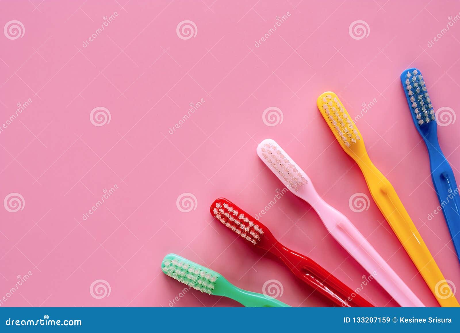 Toothbrush Used for Cleaning the Teeth on Pink Background Stock Image ...