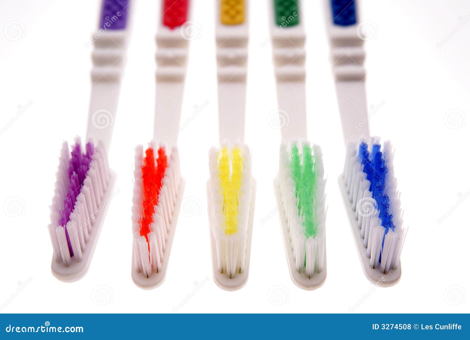 Toothbrushes stock photo. Image of hygiene, dental, clean 3274508
