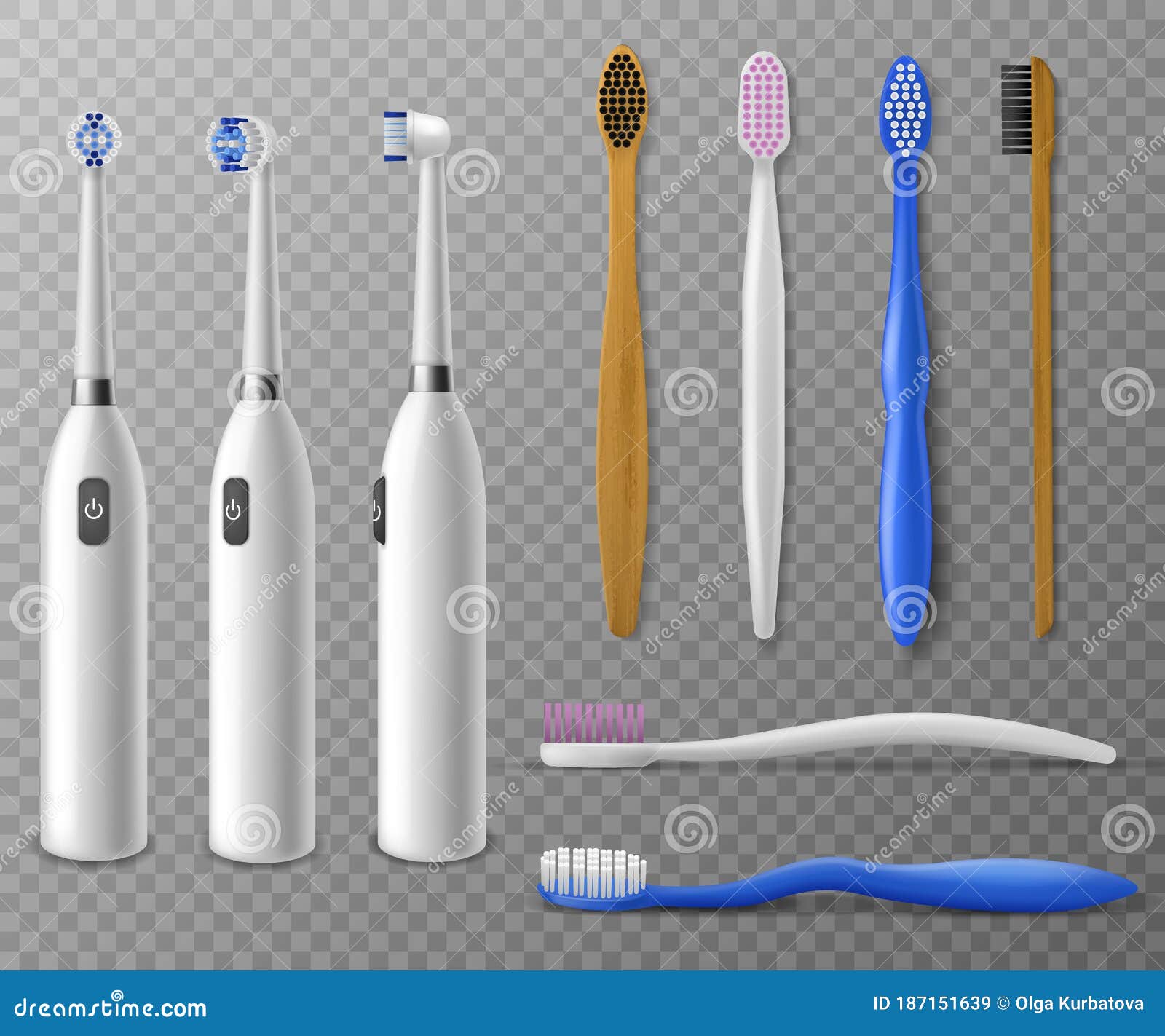 Download Toothbrushes Mockup. Realistic Toothbrush In Different Angles, Promo Items Daily Morning Mouth ...