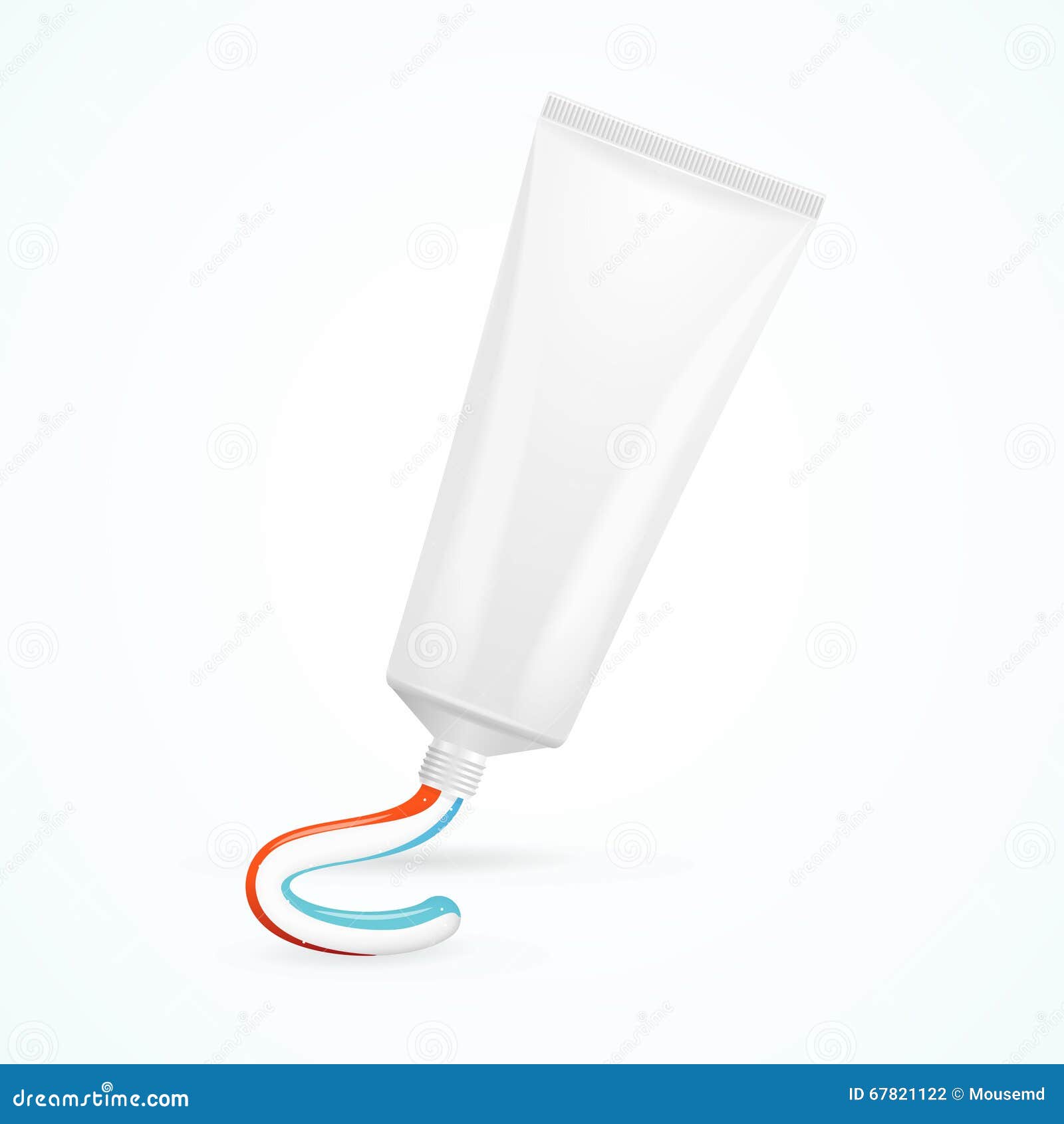 Toothpaste Template Mockup. Vector Stock Vector Illustration of oral