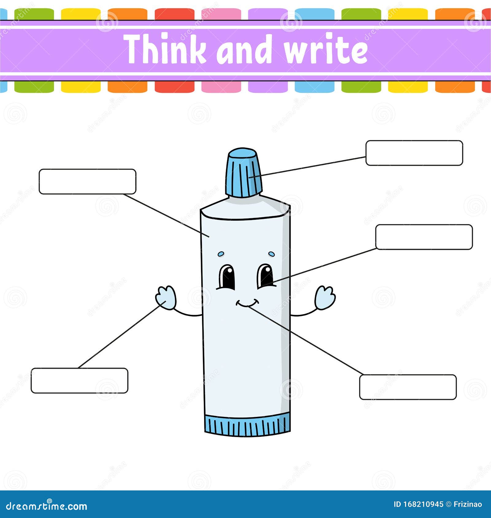 Toothpaste. Think And Write. Body Part. Learning Words. Education