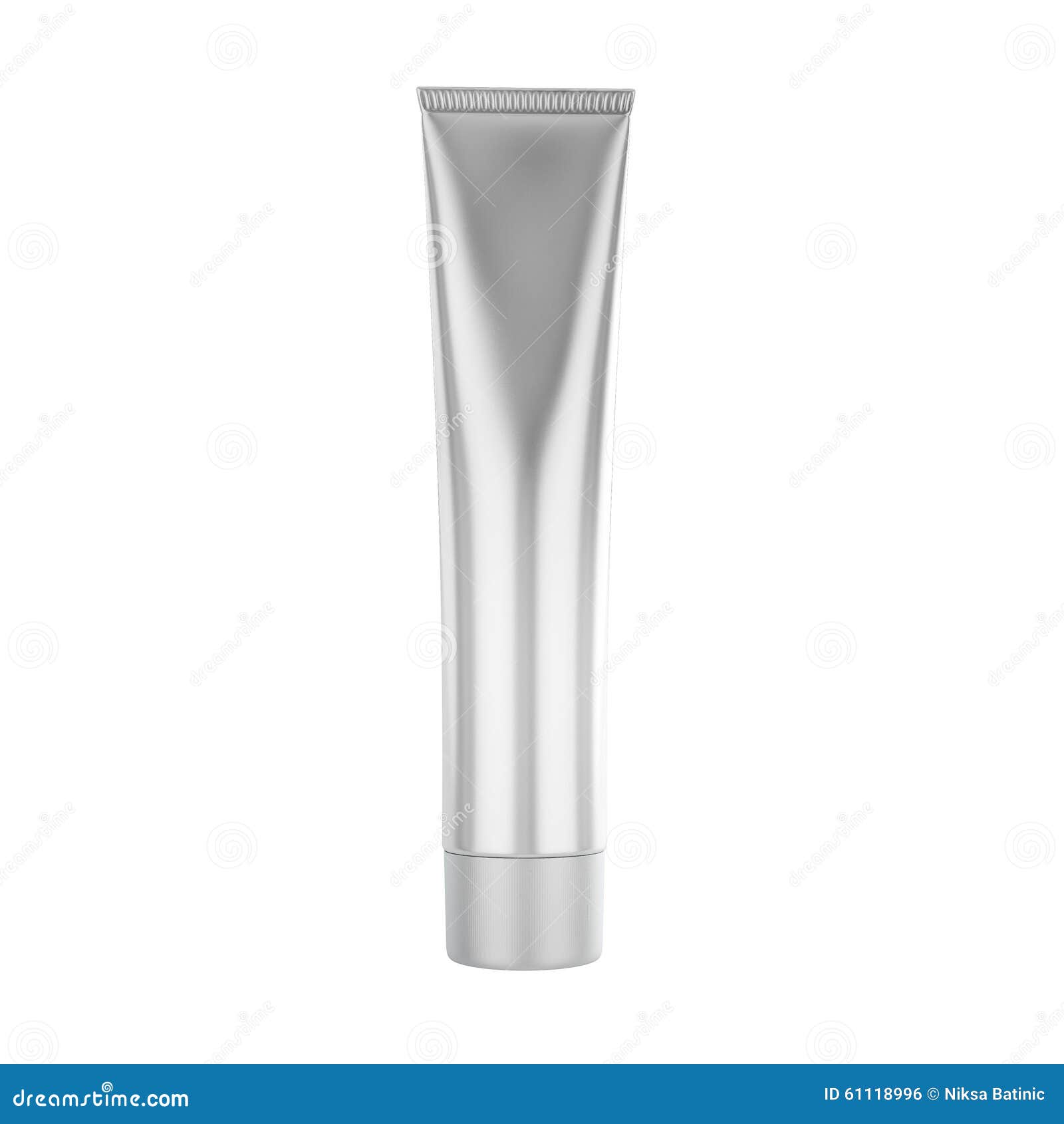 Toothpaste Tube for Cosmetic Package Mock Up Stock Illustration