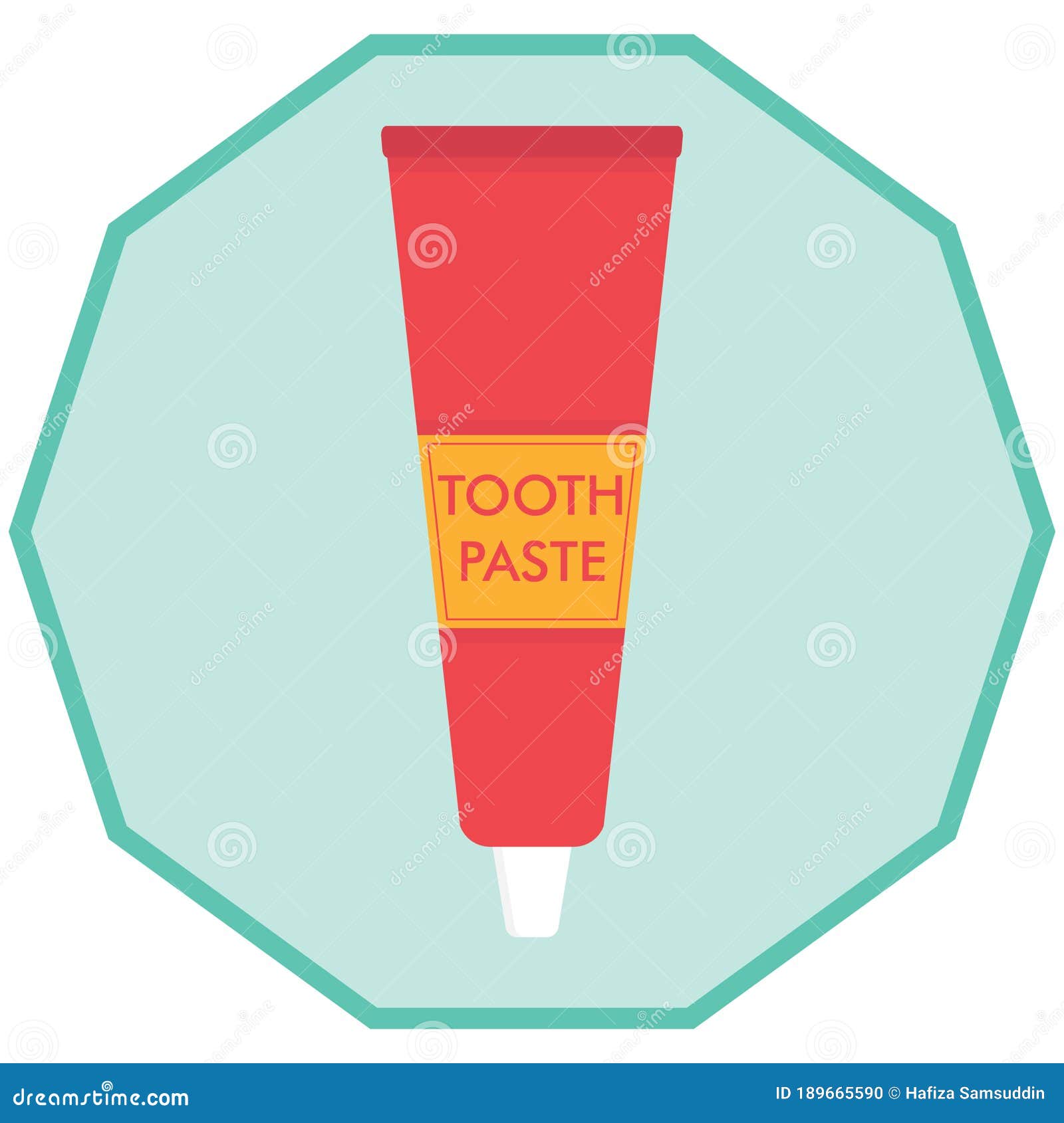 Toothpaste. Vector Illustration Decorative Design Stock Vector