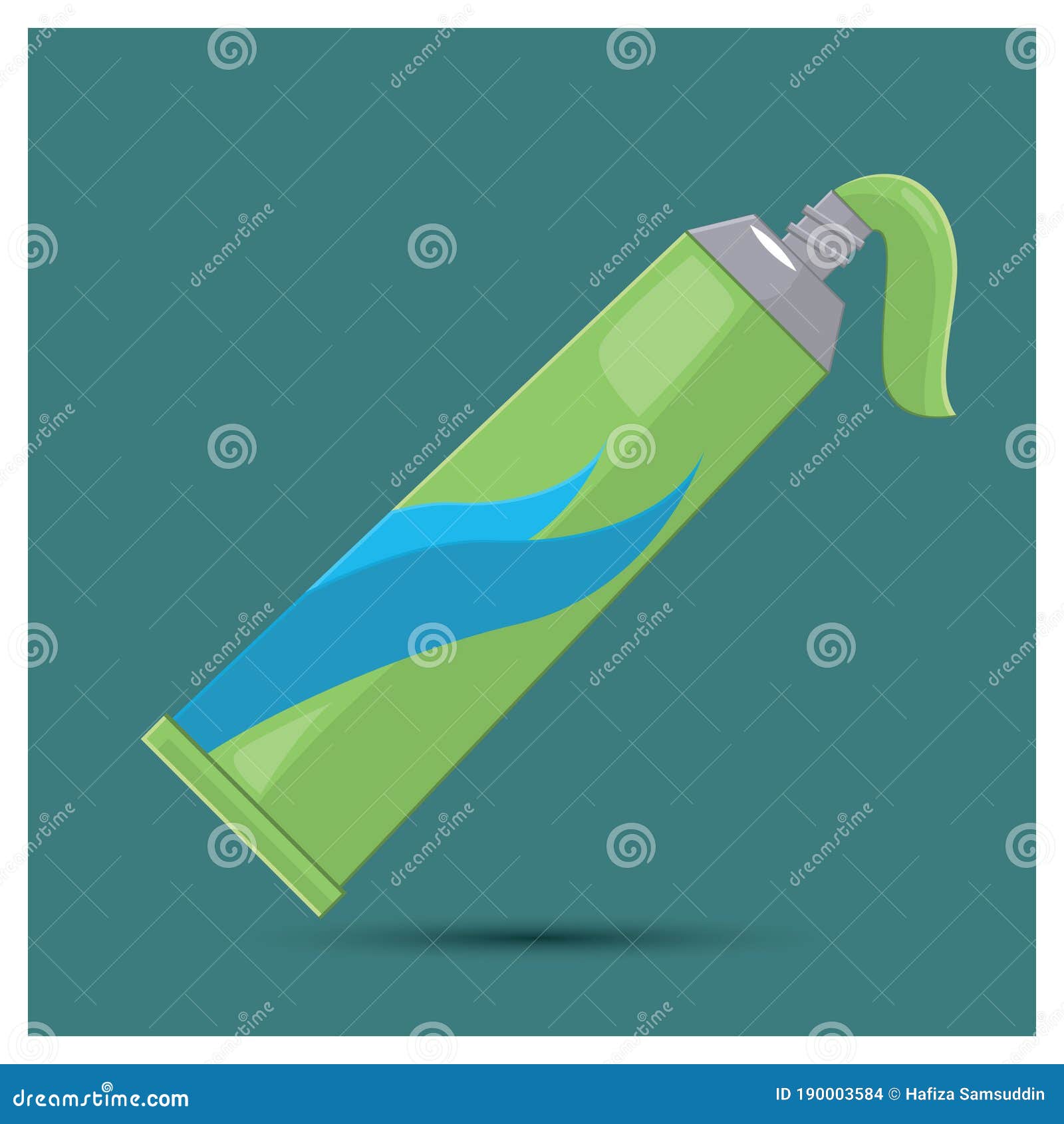 Toothpaste. Vector Illustration Decorative Design Stock Vector