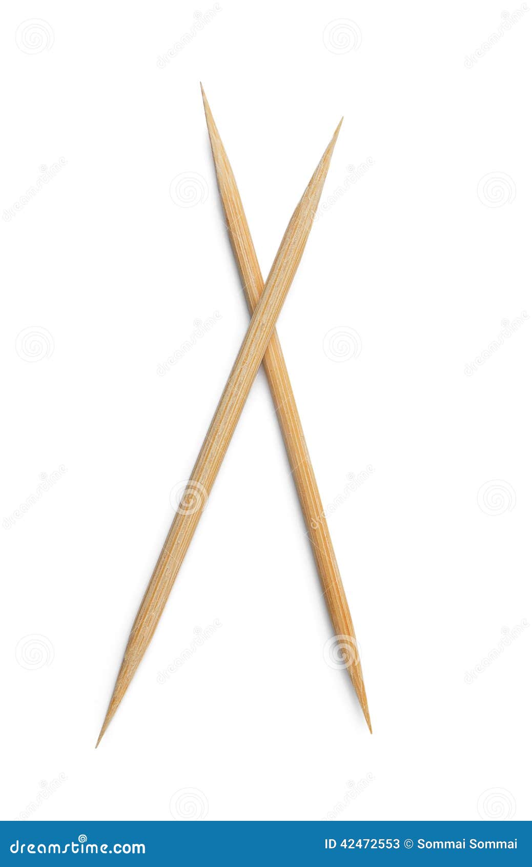 Toothpick On White Background Stock Image - Image of close, coffee