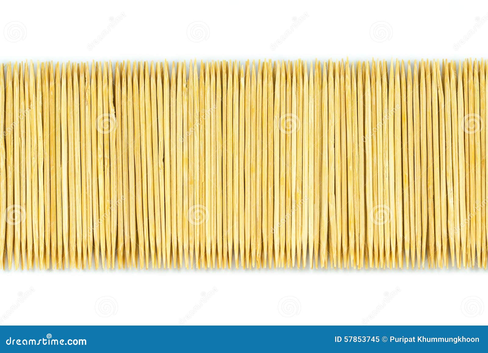 Toothpicks on White Background Stock Image - Image of full, disorder