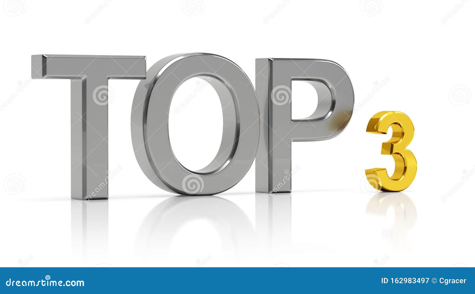 Top 3. Best three list stock illustration. Illustration of successful