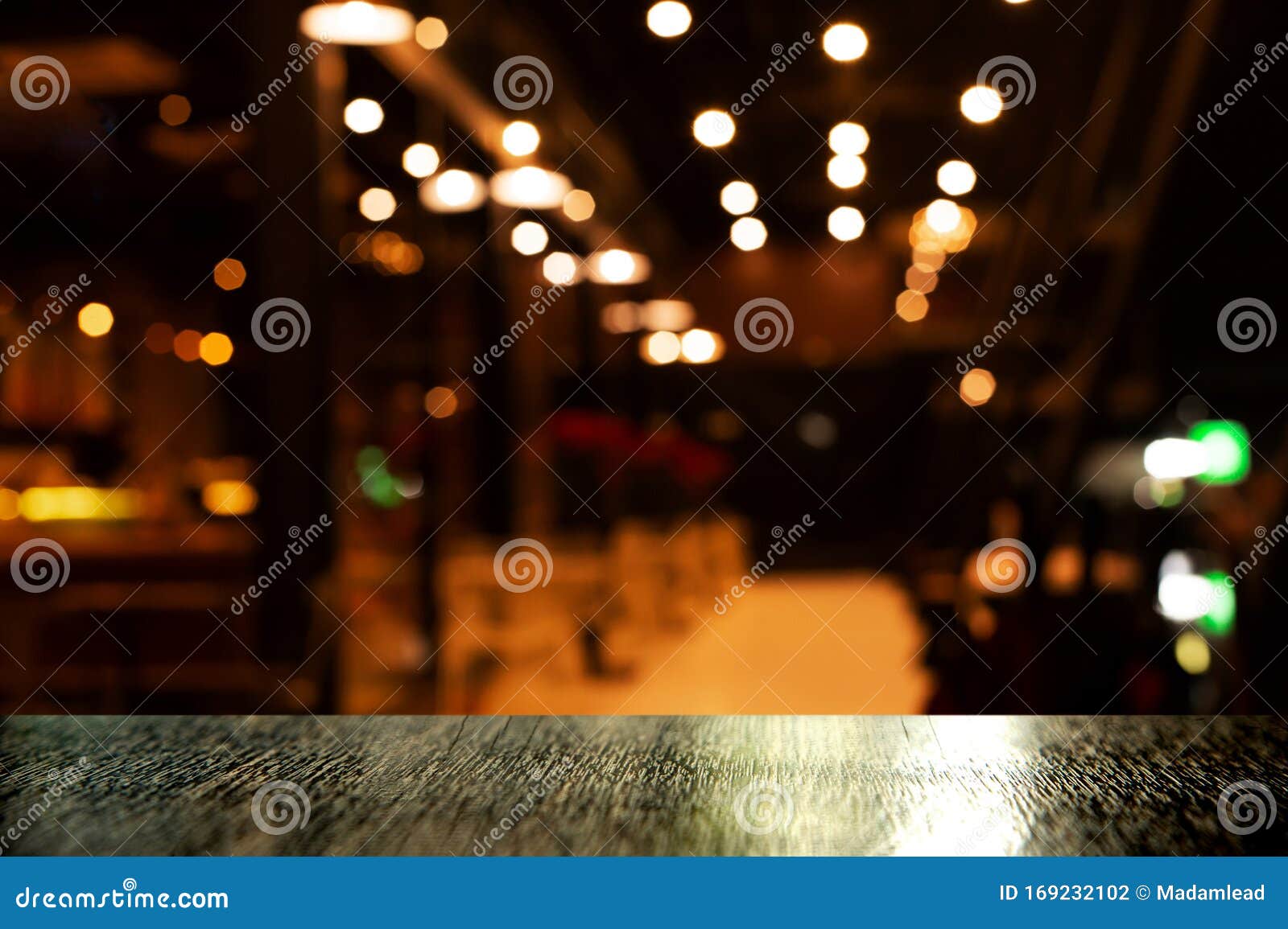 Top of Black Table with Lamp Light on the Dark Night Bar or Club Party  Background Stock Photo - Image of modern, background: 169232102