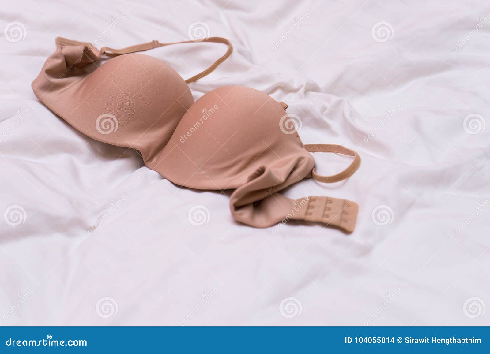 The top bra on bed stock photo. Image of romance, health 104055014