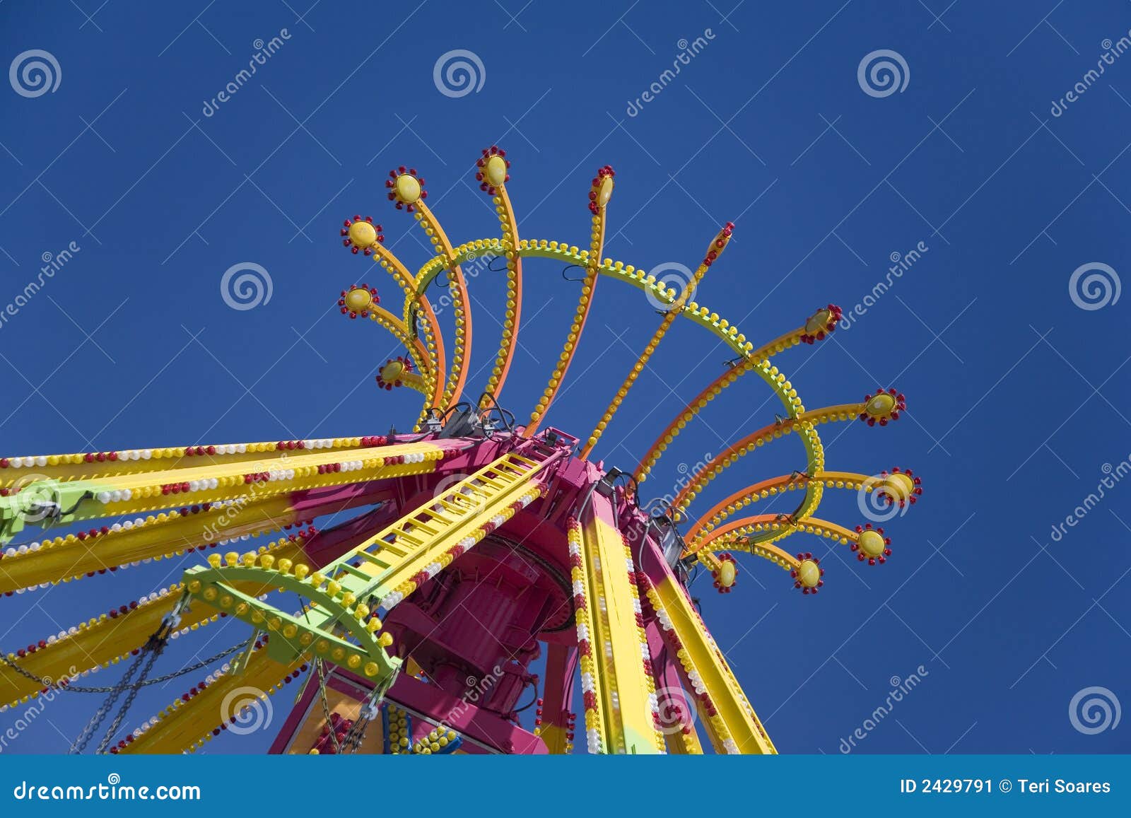 Spinning Carnival Ride Stock Photo 76542402