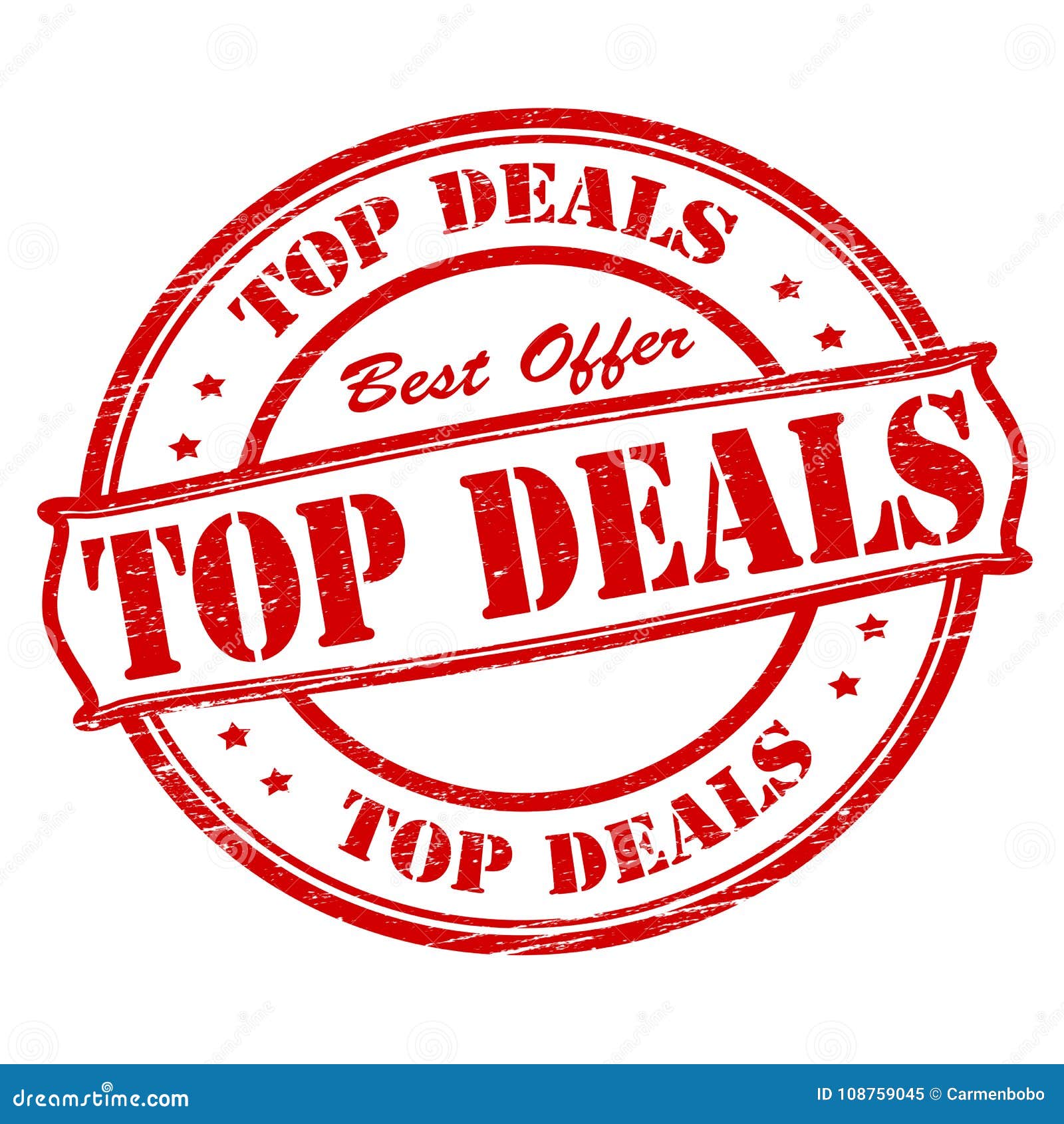 Top deals stock illustration. Illustration of tender 108759045