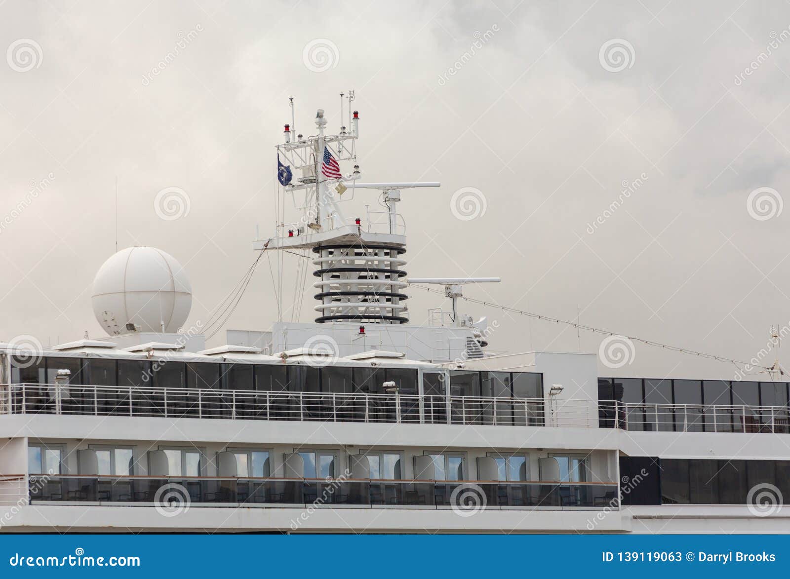 Top Deck and Tower stock image. Image of ship, harbor 139119063