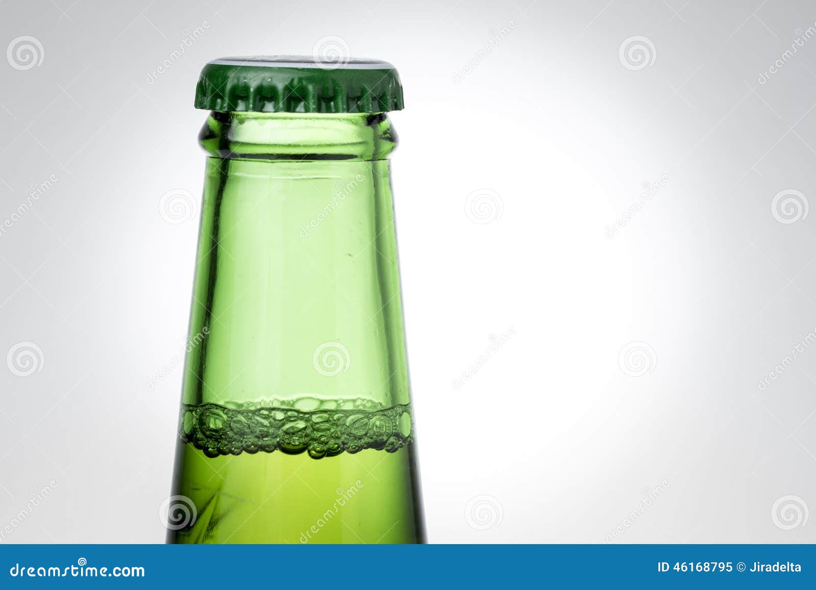 Top of Green Beer Bottle stock image. Image of drink 46168795