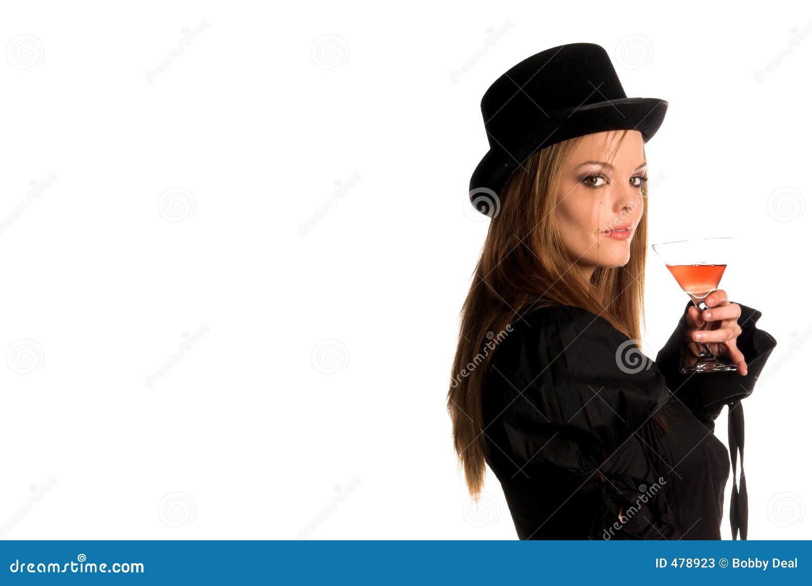 Top Hat stock image. Image of attractive, hair, breasts 478923