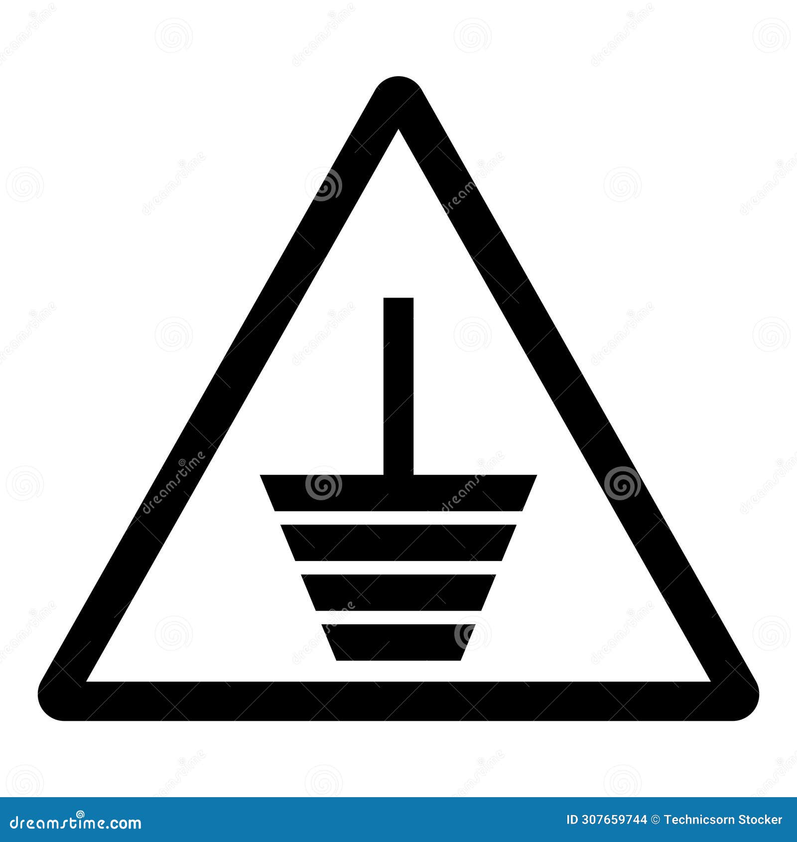 Top Heavy Symbol Sign, Vector Illustration, Isolate on White Background