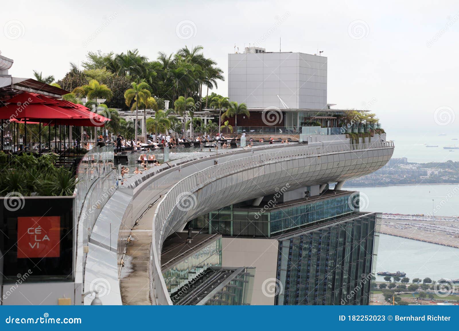 The Top of Marina Bay Sands Hotel with the Infinity Swimming in Singapore Editorial Stock Photo - Image of downtown, riverbank: 182252023