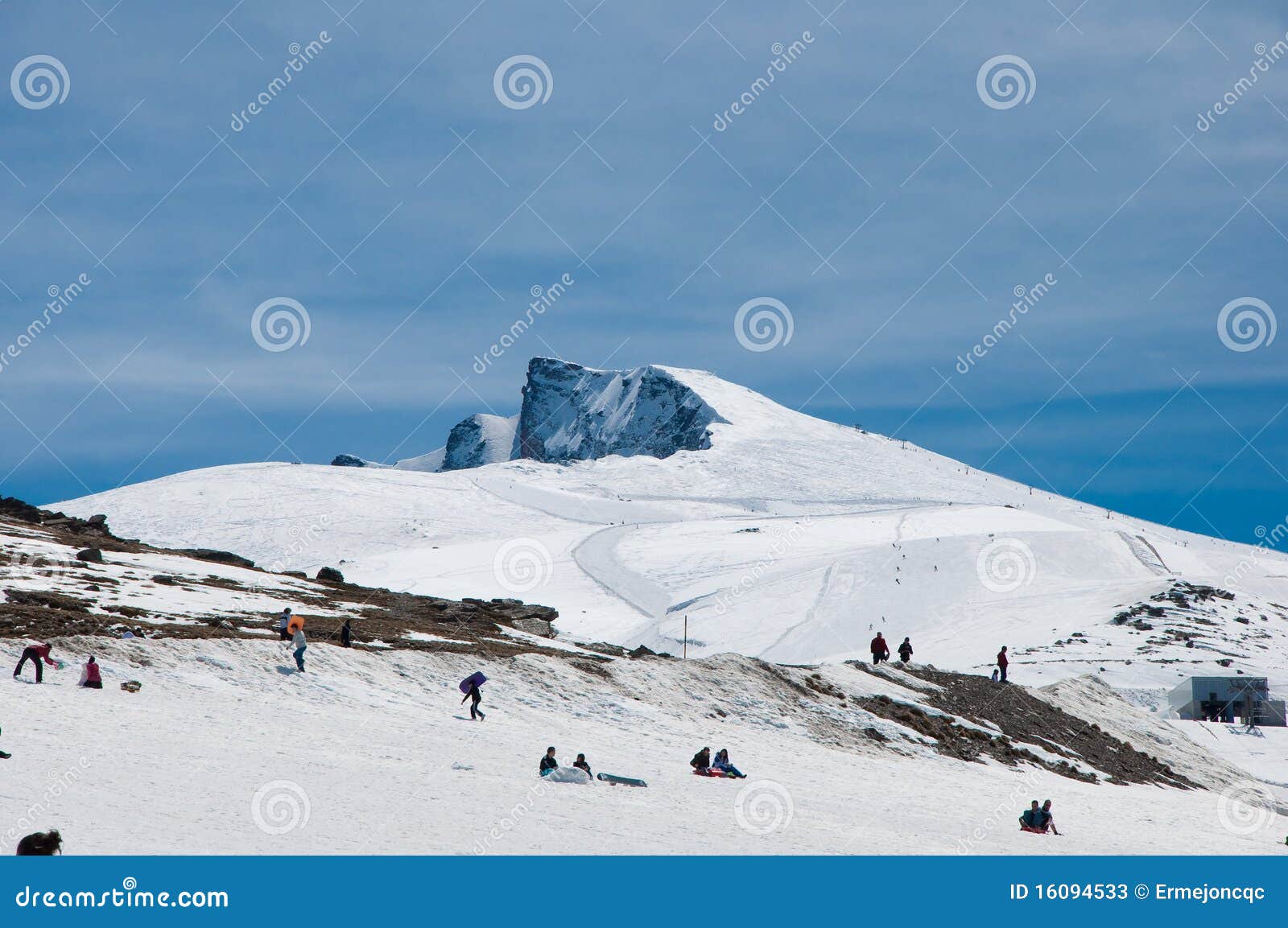 top of a mountain called veleta in sierra nevada