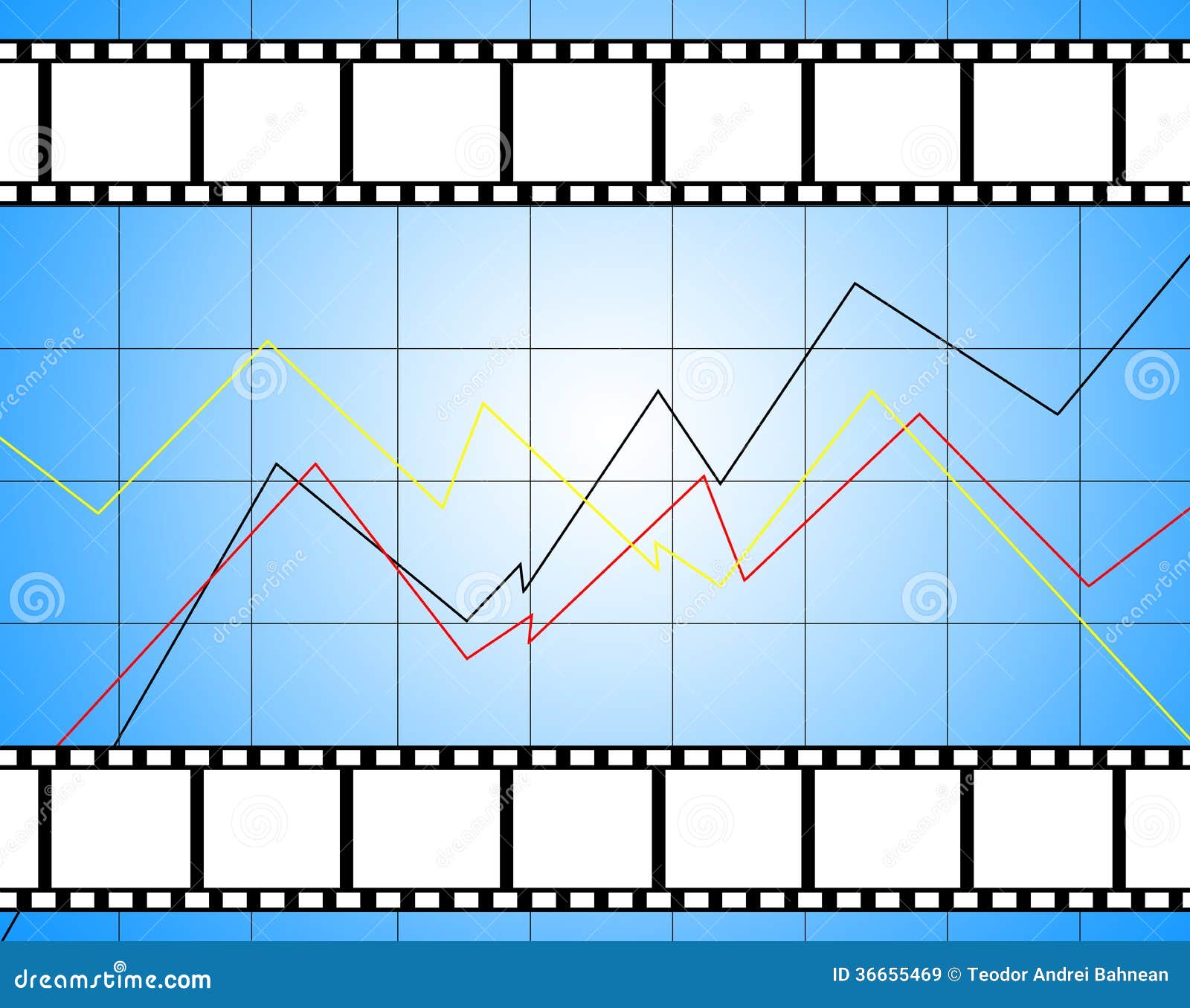Top movies diagram stock illustration. Illustration of rating - 36655469