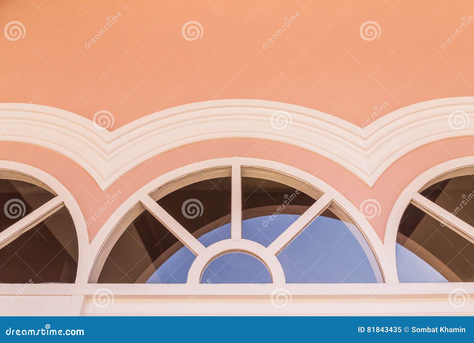 top part of window on top of door of chino-portuguese architectural style