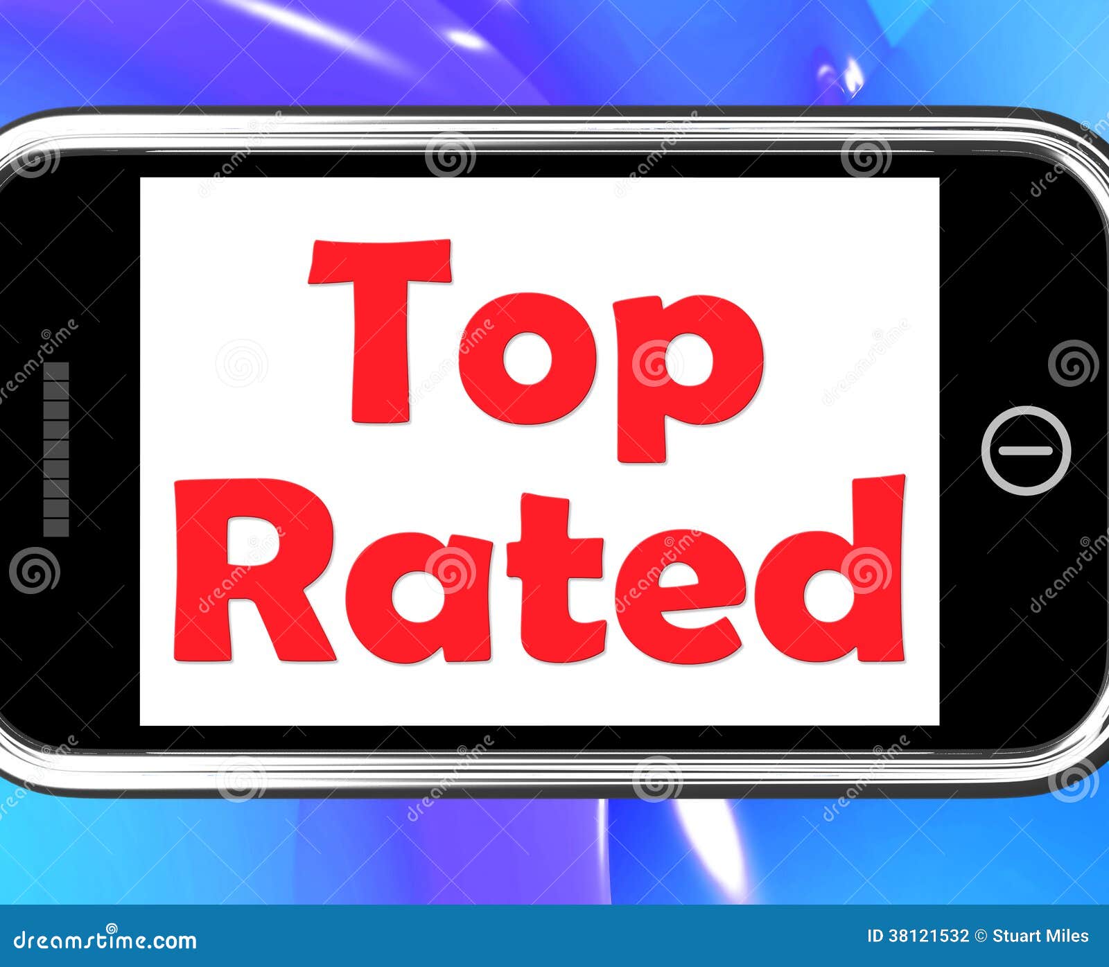 Top Rated on Phone Shows Best Ranked Special Product Stock Illustration