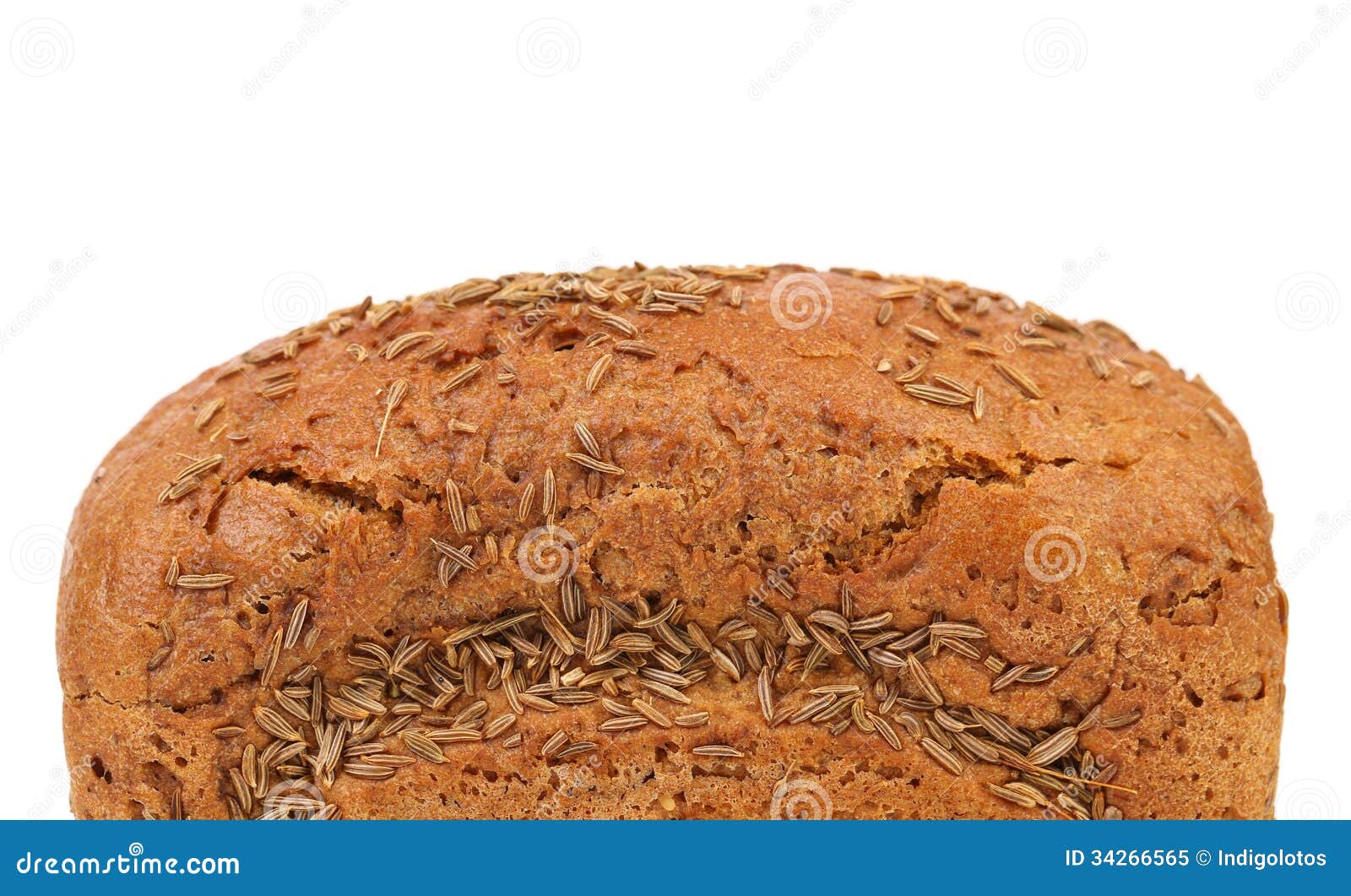 Top of Rye Bread with Caraway Seed. Stock Image Image of macro, dark 34266565