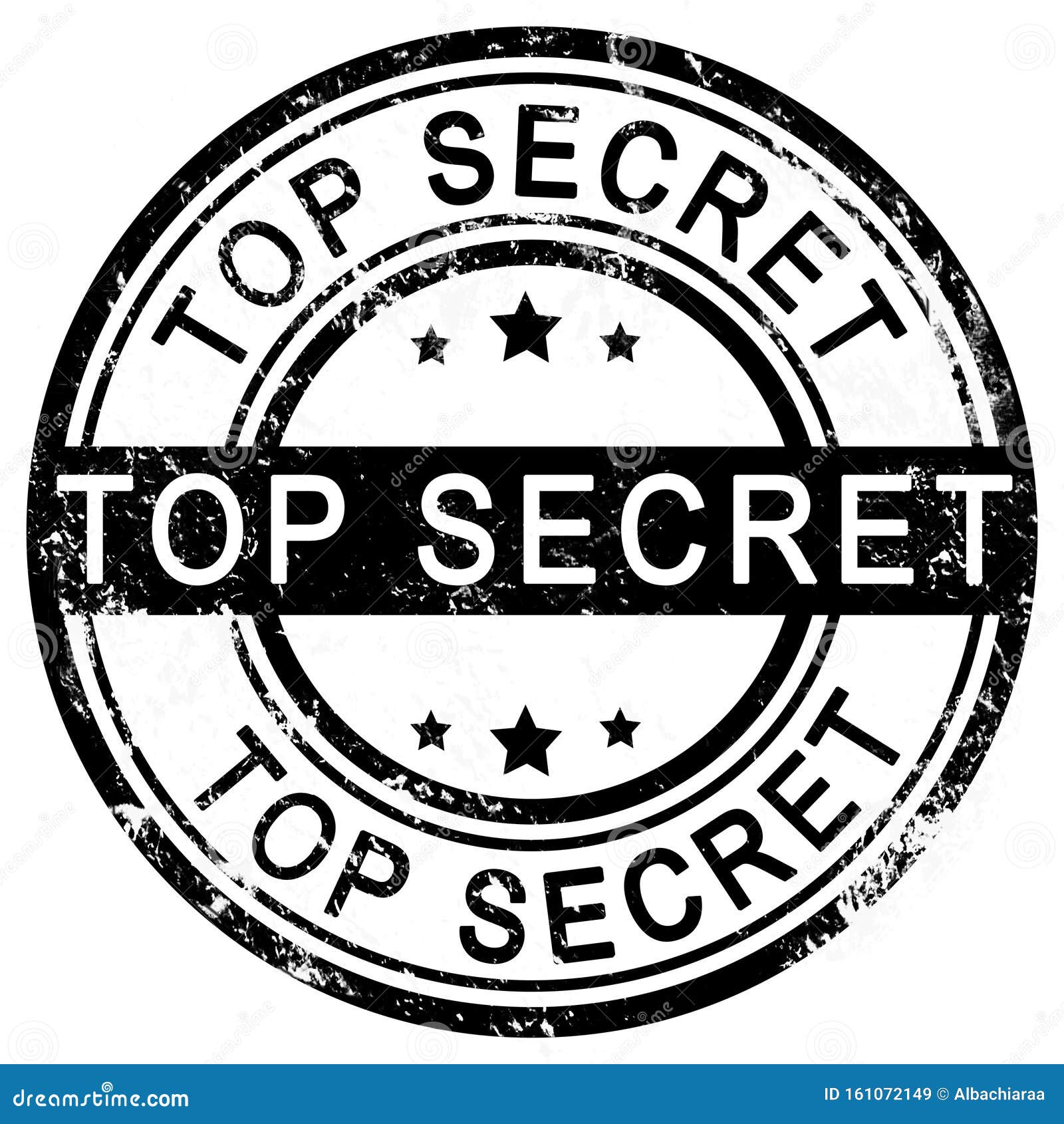Top Secret. Black Round Stamp. Stock Illustration Illustration of