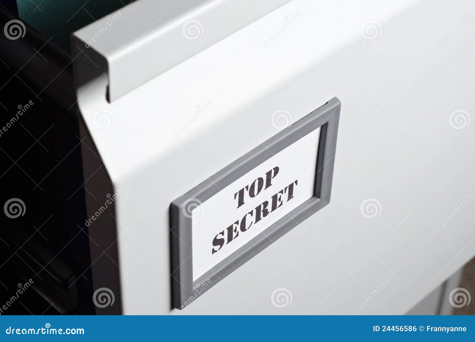 Top Secret File Drawer Stock Photo Image Of Cabinet 24456586