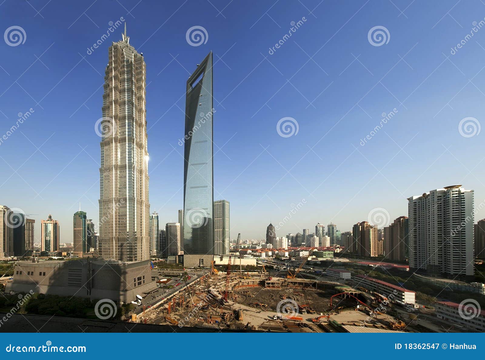 top three high-rise buildings in shanghai, china