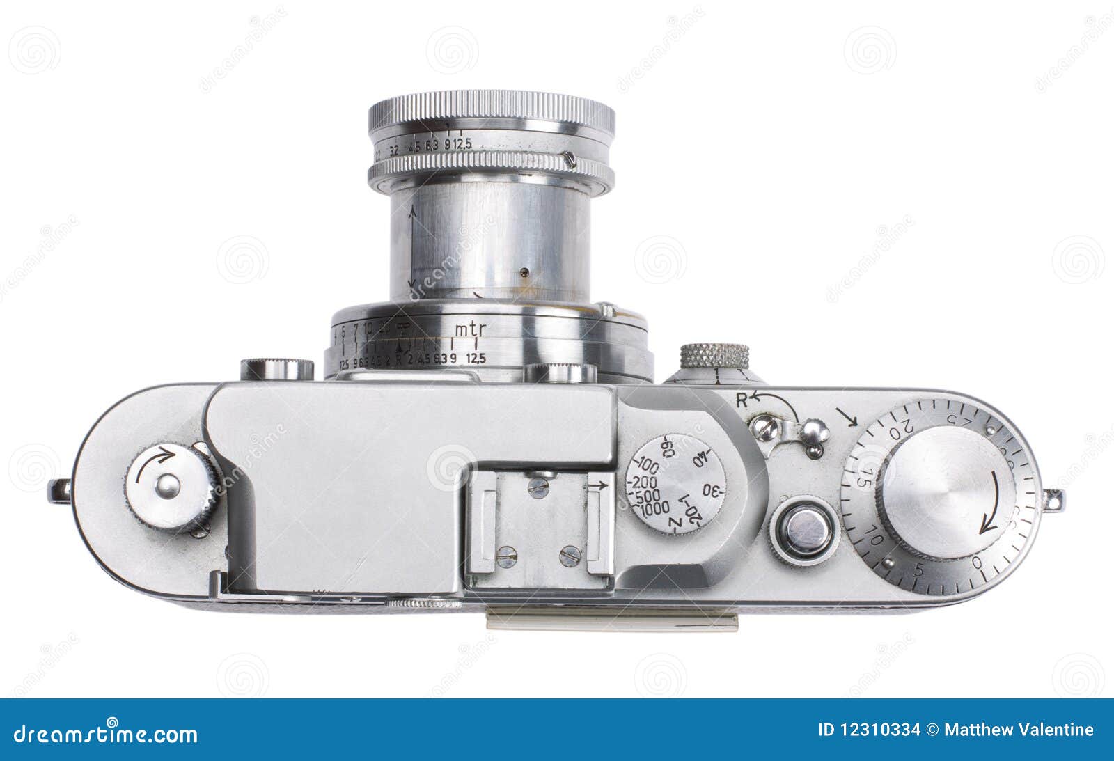 Top View of Antique Rangefinder Camera Stock Photo Image of camera