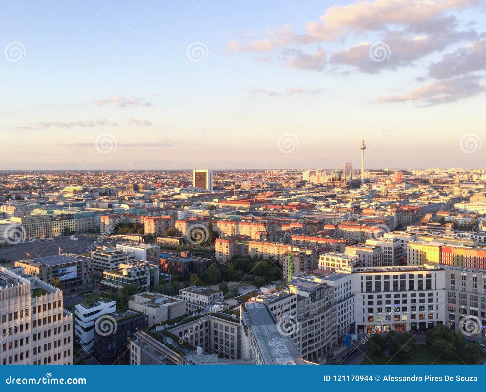 Top View of Berlin, Germany Editorial Stock Image - Image of buildings