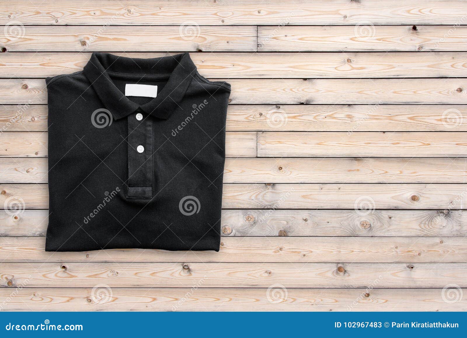 Top View of T-shirt on Old Wood Floor Background Stock Image - Image of ...
