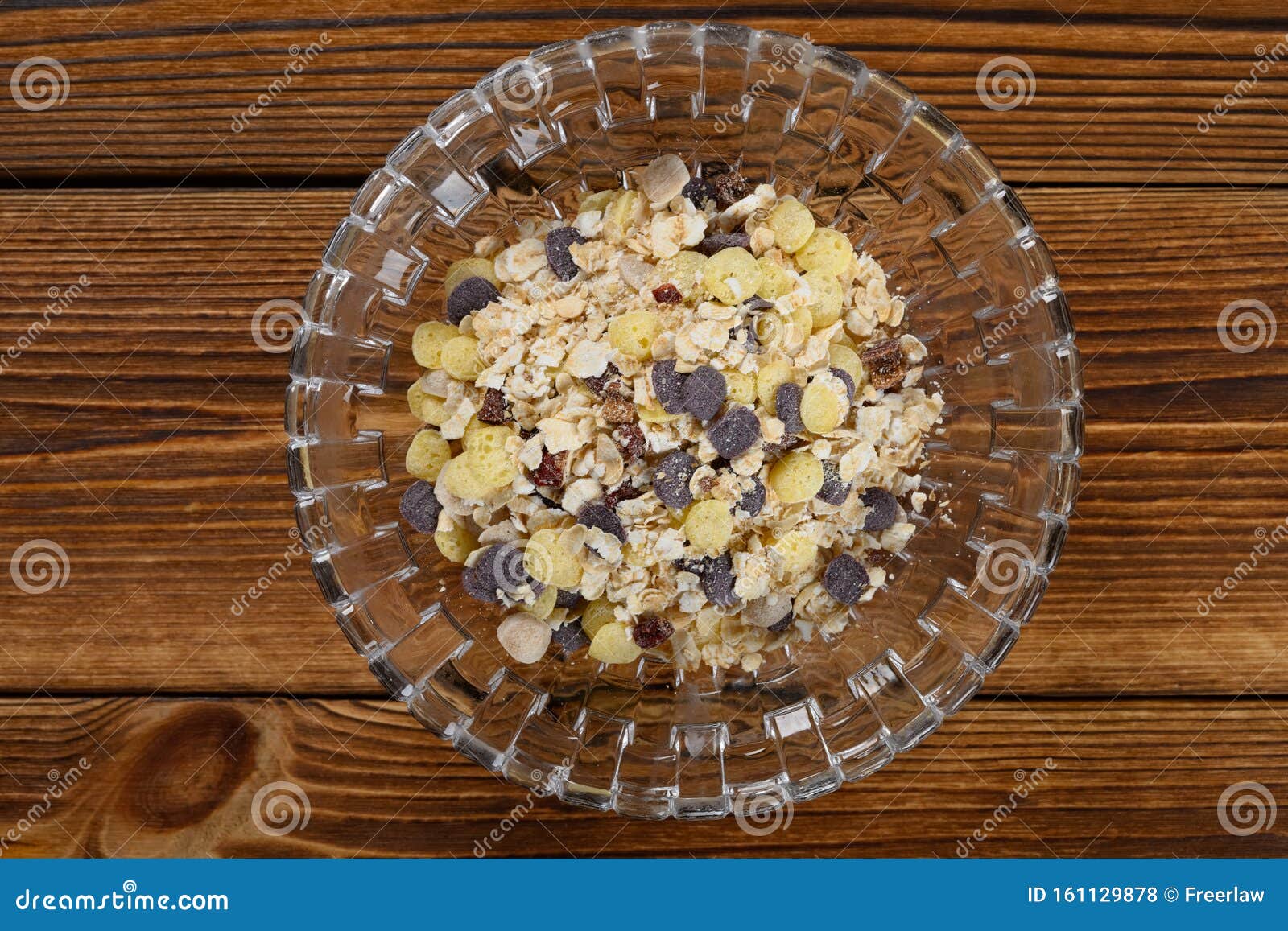 Bowl of Uncooked Mixed Cereal and Grain Stock Photo Image of flake
