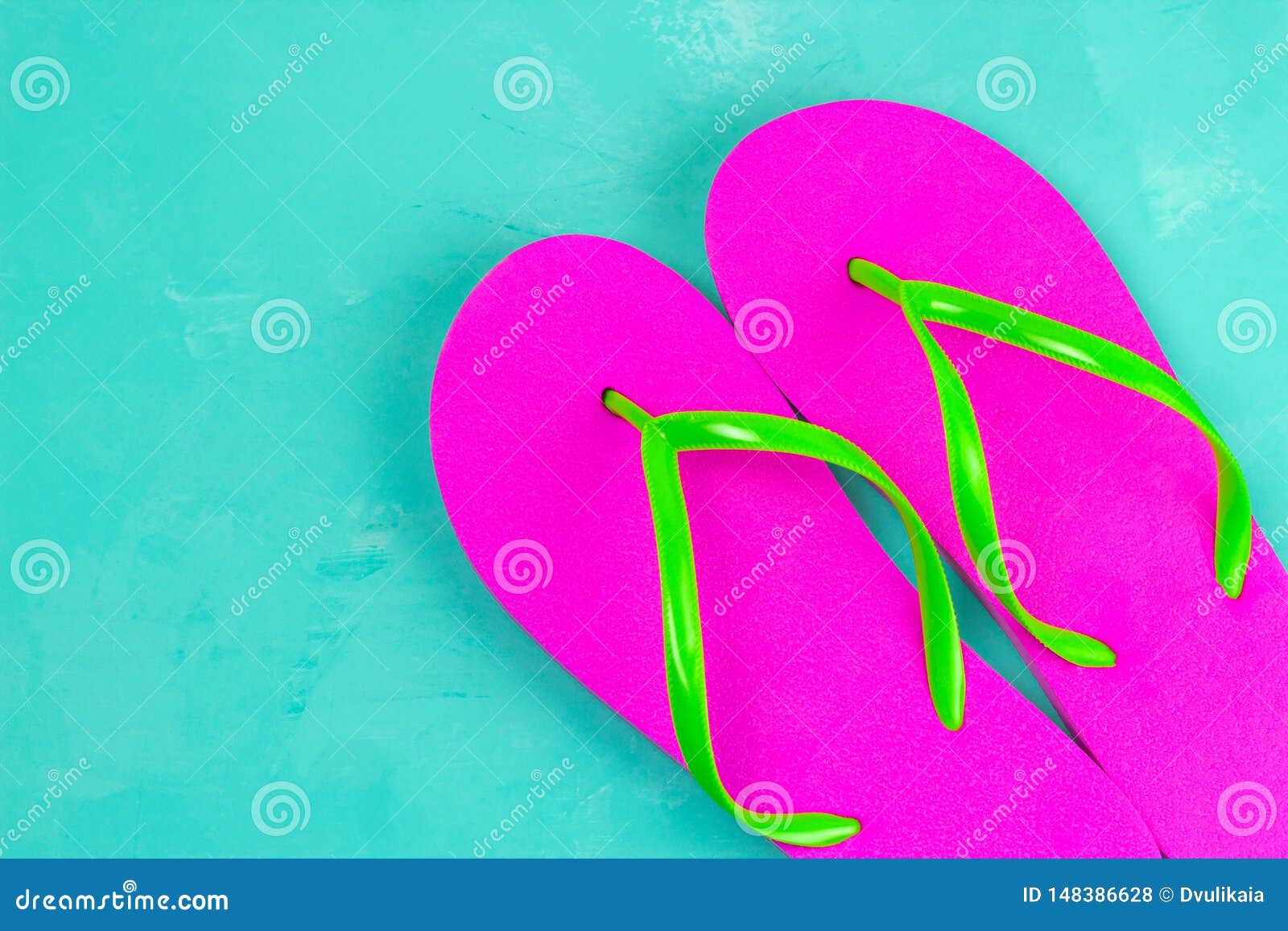 bright pink slippers