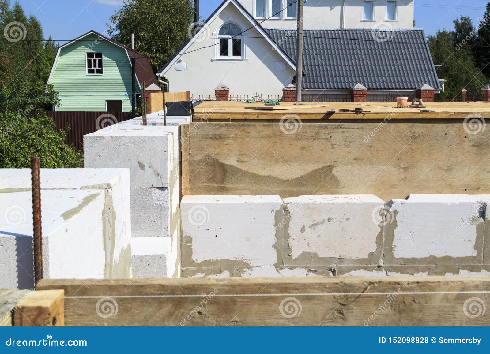 Top View Of The Building Floor Between The Floors In The Country