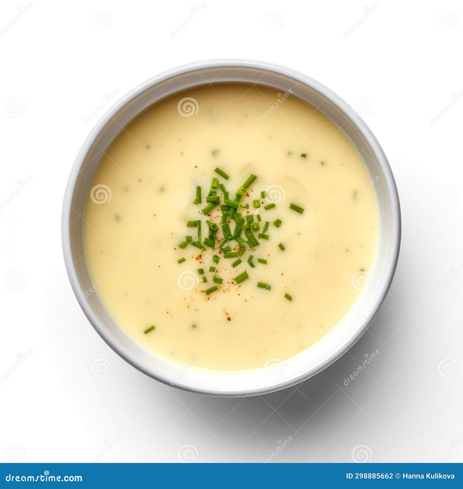 Top view of cheese soup. stock illustration. Illustration of plate